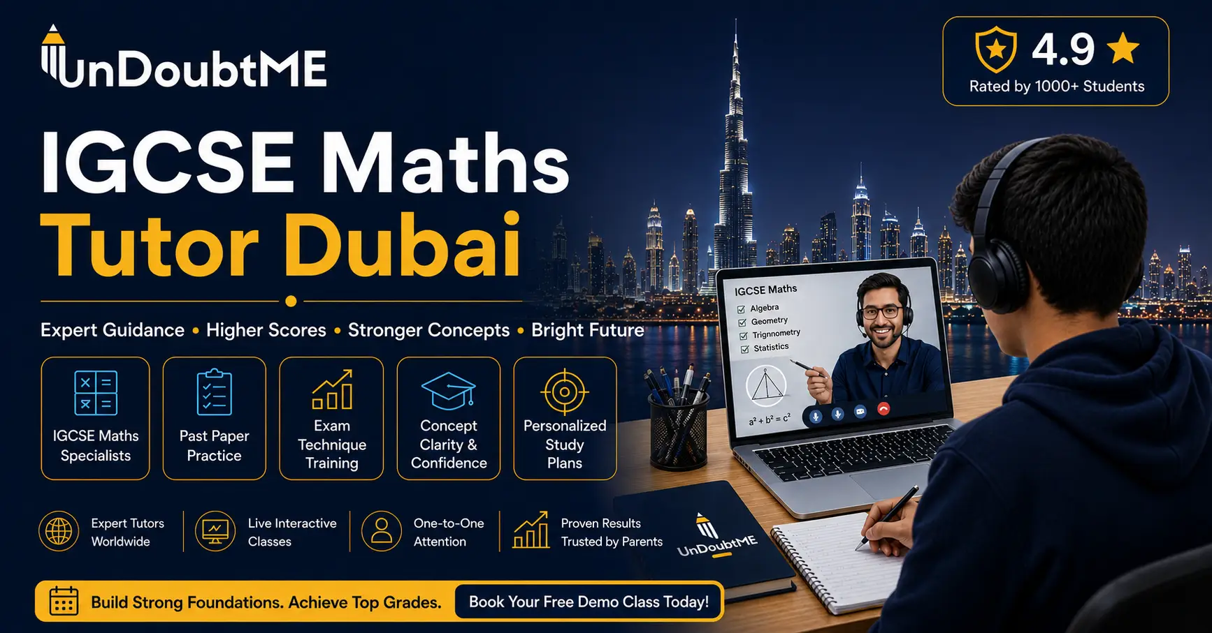Expert IGCSE Maths Tutor Dubai | Cambridge & Edexcel | UndoubtMe Educare
